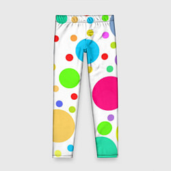 Леггинсы для девочки Polka dot, цвет: 3D-принт
