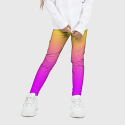 Леггинсы для девочки Яркий рассвет, цвет: 3D-принт — фото 2
