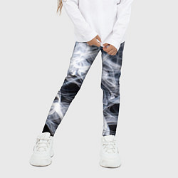 Леггинсы для девочки Графика дыма, цвет: 3D-принт — фото 2