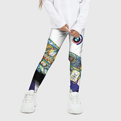 Леггинсы для девочки Бэха в стиле поп-арт, цвет: 3D-принт — фото 2
