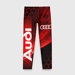 Детские легинсы AUDI АУДИ SPORT СПОРТ RED AND BLACK