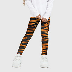 Леггинсы для девочки В шкуре тигра, цвет: 3D-принт — фото 2