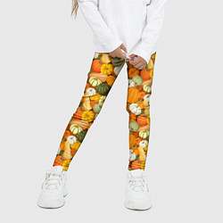 Леггинсы для девочки Тыквы Pumpkin, цвет: 3D-принт — фото 2