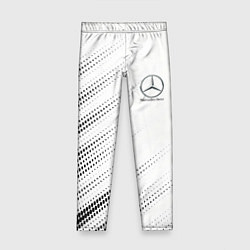 Леггинсы для девочки Mercedes-Benz - White, цвет: 3D-принт