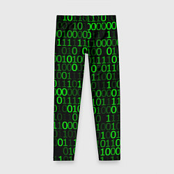 Леггинсы для девочки Бинарный Код Binary Code, цвет: 3D-принт