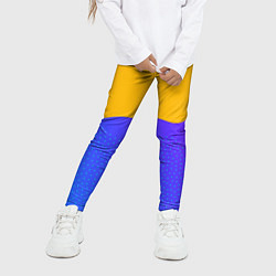 Леггинсы для девочки Яркие разноцветные пятна, цвет: 3D-принт — фото 2
