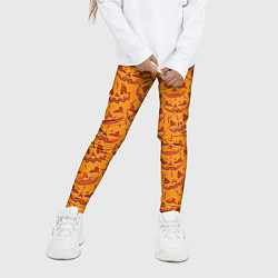 Леггинсы для девочки Halloween Pumpkin Pattern, цвет: 3D-принт — фото 2