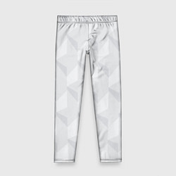 Леггинсы для девочки Абстрактная серая геометрическая текстура, цвет: 3D-принт