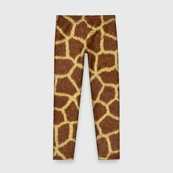 Леггинсы для девочки Текстура жирафа, цвет: 3D-принт