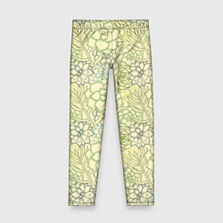 Детские легинсы Цветы штрихованные