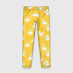 Детские легинсы Кролики на пшеничном поле