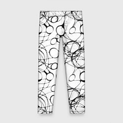 Леггинсы для девочки Нейрографический узор, цвет: 3D-принт
