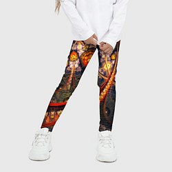 Леггинсы для девочки Fractal illusion, цвет: 3D-принт — фото 2