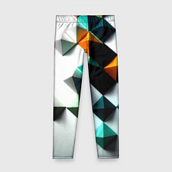 Леггинсы для девочки Кубики текстура, цвет: 3D-принт