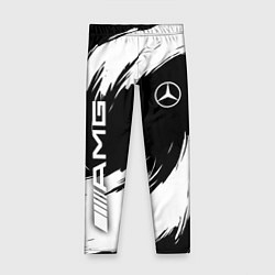 Леггинсы для девочки Mercedes benz - white color, цвет: 3D-принт