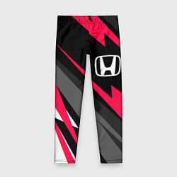 Леггинсы для девочки Honda fast lines, цвет: 3D-принт