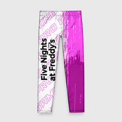 Леггинсы для девочки FNAF pro gaming: по-вертикали, цвет: 3D-принт