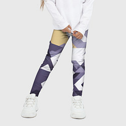 Леггинсы для девочки Абстрактный принт от нейросети, цвет: 3D-принт — фото 2