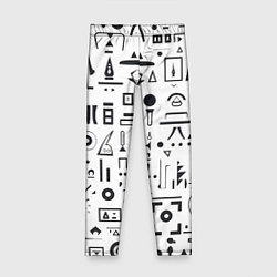 Леггинсы для девочки Геометрическая фантазия, цвет: 3D-принт
