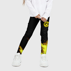 Леггинсы для девочки Borussia Dortmund sport, цвет: 3D-принт — фото 2