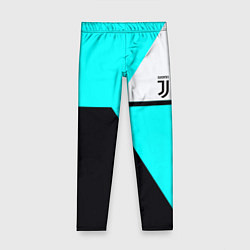 Леггинсы для девочки Juventus sport geometry fc, цвет: 3D-принт