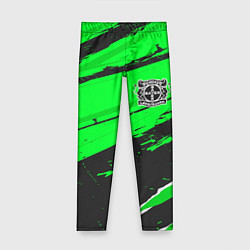 Леггинсы для девочки Bayer 04 sport green, цвет: 3D-принт