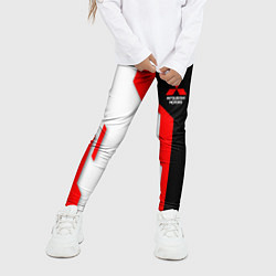 Леггинсы для девочки Mitsubishi red uniform, цвет: 3D-принт — фото 2