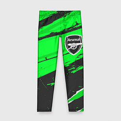 Леггинсы для девочки Arsenal sport green, цвет: 3D-принт