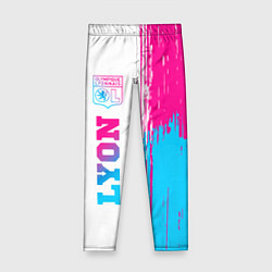 Детские легинсы Lyon neon gradient style по-вертикали