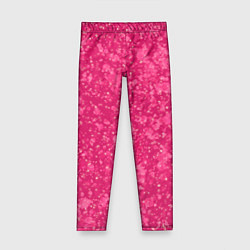 Леггинсы для девочки Яркий розовый абстракция, цвет: 3D-принт
