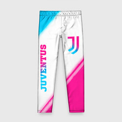 Детские легинсы Juventus neon gradient style вертикально