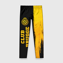 Детские легинсы Club Brugge - gold gradient по-вертикали