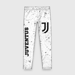 Леггинсы для девочки Juventus sport на светлом фоне вертикально, цвет: 3D-принт