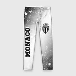 Леггинсы для девочки Monaco sport на светлом фоне вертикально, цвет: 3D-принт
