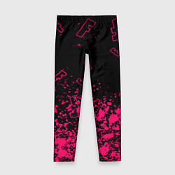 Леггинсы для девочки Fortnite розовый стиль геймер, цвет: 3D-принт