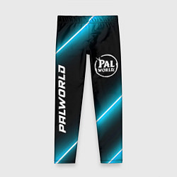 Леггинсы для девочки Palworld неоновые лампы, цвет: 3D-принт