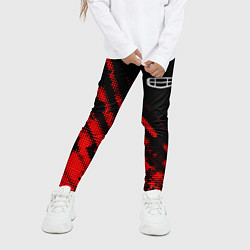 Леггинсы для девочки Geely sport grunge, цвет: 3D-принт — фото 2