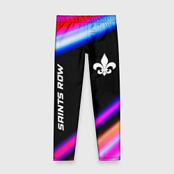 Леггинсы для девочки Saints Row speed game lights, цвет: 3D-принт