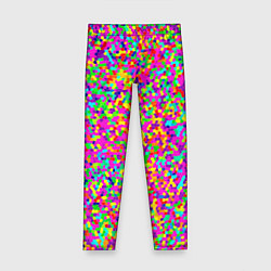 Леггинсы для девочки Паттерн разноцветная мелкая мозаика, цвет: 3D-принт