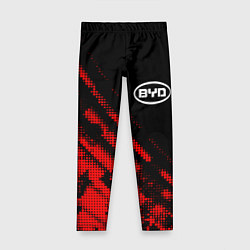 Леггинсы для девочки BYD sport grunge, цвет: 3D-принт