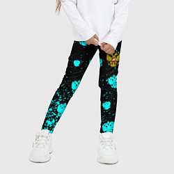 Леггинсы для девочки Герб текстура РФ, цвет: 3D-принт — фото 2