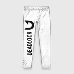 Леггинсы для девочки Deadlock glitch на светлом фоне по-вертикали, цвет: 3D-принт