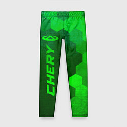 Детские легинсы Chery - green gradient по-вертикали