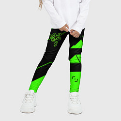 Леггинсы для девочки Razer geometry game, цвет: 3D-принт — фото 2