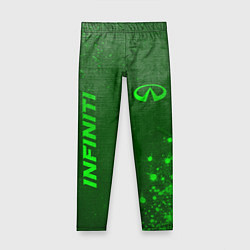 Леггинсы для девочки Infiniti - green gradient вертикально, цвет: 3D-принт