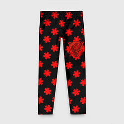 Леггинсы для девочки Bullet for my valentine pattern, цвет: 3D-принт