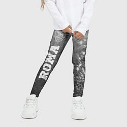 Леггинсы для девочки Roma - grey gradient по-вертикали, цвет: 3D-принт — фото 2