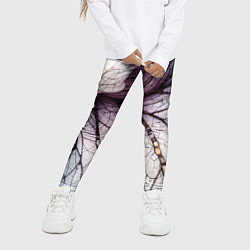 Леггинсы для девочки Раскрытый цветок, цвет: 3D-принт — фото 2