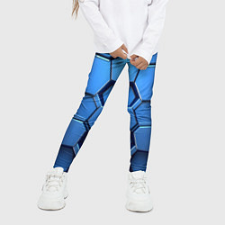 Леггинсы для девочки Синий бронежилет, цвет: 3D-принт — фото 2