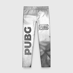Леггинсы для девочки PUBG - white gradient вертикально, цвет: 3D-принт